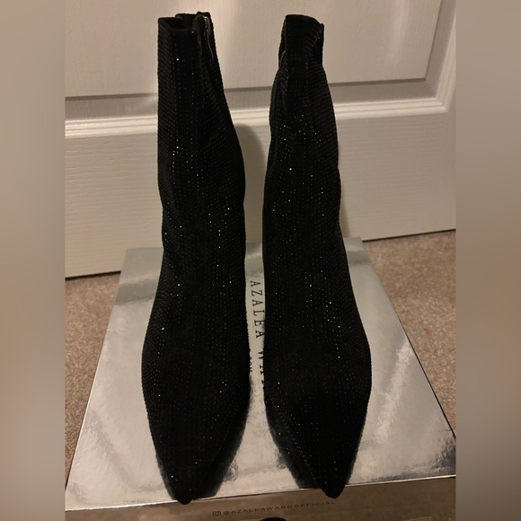 Azalea Wang Black Nerola Pointed Toe Bootie - Picture 6 of 6